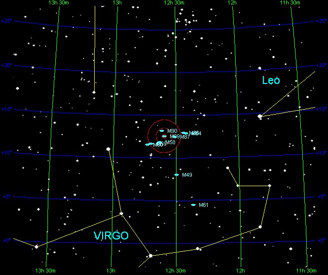 M89 Telrad Finder Chart